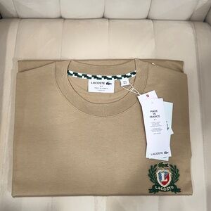 Lacoste Men's French Made Embroidered Badge T-shirt